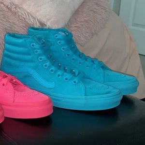 Blue high top vans ladies size 7.5